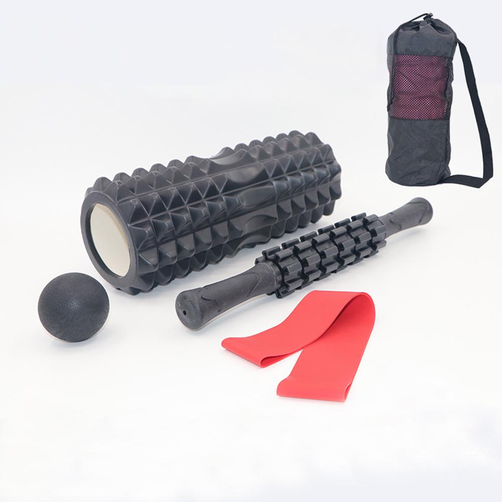 Wolf Tooth Stick Set for Yoga Fitness EVA Foam Roller Massager Muscle Relaxation Massage Stick