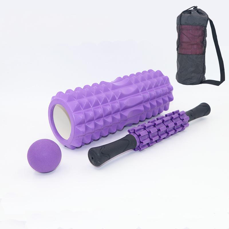 Wolf Tooth Stick Set for Yoga Fitness EVA Foam Roller Massager Muscle Relaxation Massage Stick